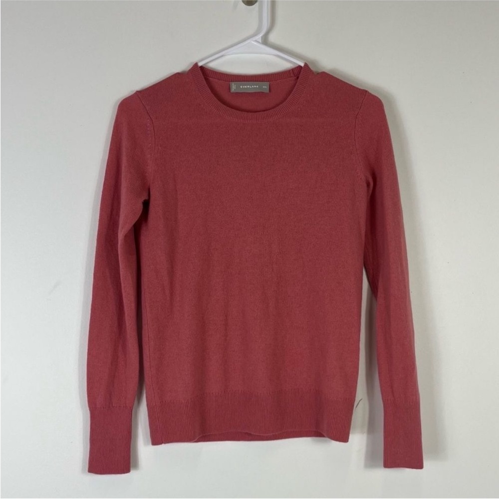 RARE - Everlane 100% Cashmere Crewneck Sweater, Rose pink - XXS